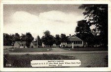 Harrison Michigan~Cabanas de Fred D Smith~Casa Principal~Parque Estadual Wilson~1952 P&B PC comprar usado  Enviando para Brazil
