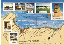 Cpsm plages debarquement d'occasion  Saint-Pol-de-Léon