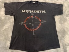 Camiseta concerto Megadeth “Cryptic Writings World Tour” GG anos 90 rock metal clássico comprar usado  Enviando para Brazil