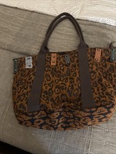 Bolsa de ombro Free People Wild Thing feminina grande camurça leopardo contemporânea comprar usado  Enviando para Brazil