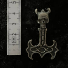 Doppelaxt totenkopf kettenanh� gebraucht kaufen  Neukirchen b.Sulzbach-Rosenberg