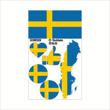 Schweden sticker set gebraucht kaufen  Sankt Augustin
