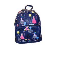 Mochila Disney Princesa Zíper Bolsa Pequena Alças Ajustáveis Azul Marinho Vinil Castelo comprar usado  Enviando para Brazil