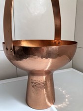 Vaso vintage XL cobre Bauhaus anos 30 arte e artesanato escultura plantador decoração brutalista comprar usado  Enviando para Brazil