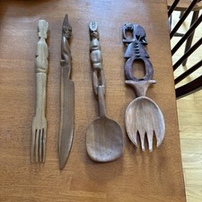 Hand carved wooden for sale  Plymouth