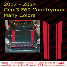 Usado, Decalques de vinil capô listras corrida compatível com Mini Cooper S Countryman JCW F60 comprar usado  Enviando para Brazil