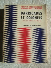 Livre barricades colonels d'occasion  France