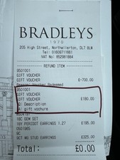 Bradleys jeweller 180 for sale  RIPON