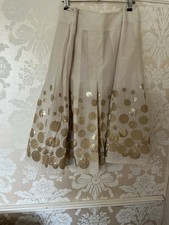 Cream skirt gold for sale  LYDNEY