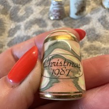 Christmas thimbles collectable for sale  LEIGHTON BUZZARD