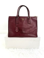 *VENDA*Prada Burgundy 32cm Saffiano Lux Galleria Bolsa Tote GRANDE.Varejo $8600AUD comprar usado  Enviando para Brazil