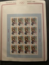Briefmarken lympia 1980 gebraucht kaufen  Gießen