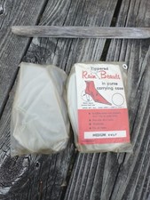 Dos cubiertas de zapatos de colección de Japón Rain Beauts de los años 50 tacones altos para mujer 6-7,5 cremallera frontal segunda mano  Embacar hacia Mexico