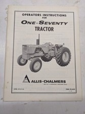 ALLIS CHALMERS MANUAL DO PROPRIETÁRIO DE INSTRUÇÕES DO OPERADOR ONE-SETENY TRACTOR TM-462B comprar usado  Enviando para Brazil