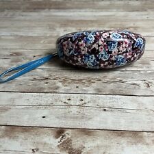 Usado, Óculos de sol Kensie Clam Shell estojo floral azul rosa roxo pulseira dura comprar usado  Enviando para Brazil