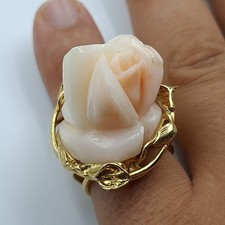 Anello vero corallo usato  Torre del Greco