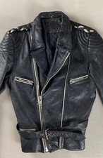 Vintage leather biker for sale  ROYSTON