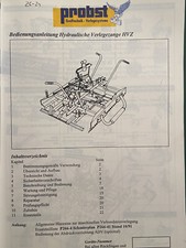 Probst hvz bedienungsanleitung gebraucht kaufen  Freital