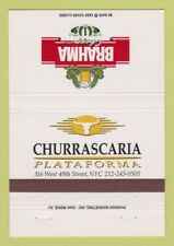 Capa Matchbook - Brahma Chopp Churrascaria New York City 40 Strike comprar usado Capa Matchbook - Brahma Chopp Churrascaria New York City 40 Strike comprar usado  Enviando para Brazil