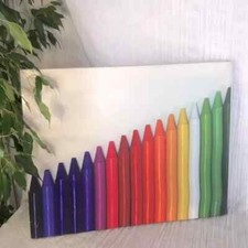 Canvas crayon colorful for sale  Lockport