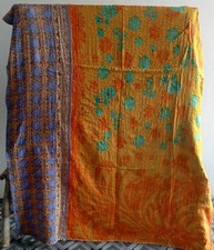 Edredón indio decorativo para el hogar Kantha colcha edredón vintage segunda mano  Embacar hacia Mexico
