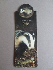 Magnetic bookmark badger for sale  NORWICH