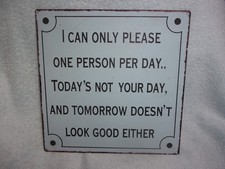 Novelty metal sign for sale  NEW TREDEGAR