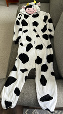 Fantasia de vaca + capuz animal adulto tudo em um macacão festival de Halloween tamanho G NOVO comprar usado  Enviando para Brazil