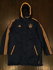Casaco azul vintage🔥 Adidas MLS Los Angeles Galaxy Player Parka tamanho G grandes campeões, usado comprar usado  Enviando para Brazil