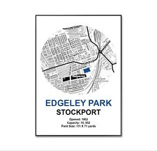 Stockport stadium poster for sale  STOKE-ON-TRENT