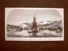 La rada di Gravosa o Gruz nel 1863 Dalmazia, używany na sprzedaż  Wysyłka do Poland