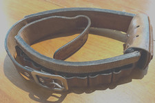 Usado, Cinto cartucho SASS Kirkpatrick marrom Tooled - 38/357 cal 12 GA - Tamanho 46C comprar usado  Enviando para Brazil