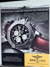 BREITLING 1884 RELÓGIO DE PULSO DE LUXO FINO ORIGINAL 2004 ANÚNCIO VINTAGE comprar usado  Enviando para Brazil