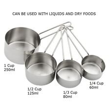 Measuring cups stainless for sale  BATLEY