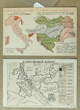Satirica ww1 cartina usato  Italia