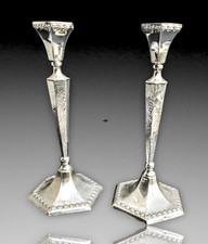 Paire bougeoirs argent d'occasion  Le Havre-