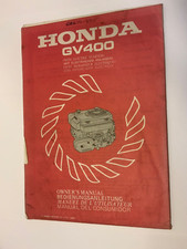Honda gv400 instructions for sale  SUTTON-IN-ASHFIELD