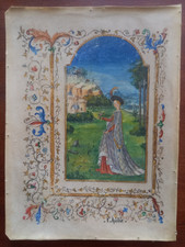 Enluminure polychrome signée d'occasion Enluminure polychrome signée d'occasion  Troyes