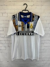 CAMISA DE FUTEBOL VINTAGE RETRÔ INTER MILAN ITÁLIA 1995 1996 TERCEIRO TAMANHO M comprar usado  Enviando para Brazil