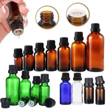 Garrafas vazias de óleo essencial de vidro 5/10/15/20/30/50/100 ml com ponta redutora de orifício comprar usado  Enviando para Brazil