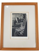 Woodcut print couple for sale  CHICHESTER