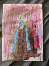 Buckethead painting 5x7 for sale  Block Island