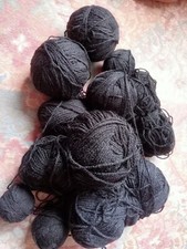 Black knitting wool for sale  SLOUGH
