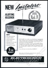 1969 Electrosonics Instalert Mark IV alarme de incêndio sinal foto anúncio antigo comprar usado  Enviando para Brazil