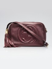 Bolsa de ombro Gucci roxa couro metálico Soho discoteca comprar usado Bolsa de ombro Gucci roxa couro metálico Soho discoteca comprar usado  Enviando para Brazil