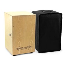 Usado, World Rhythm Cajon com tarola ajustável, bolsa acolchoada e almofada - Natural comprar usado  Enviando para Brazil