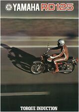 Folheto YAMAHA RD125 1973 catálogo de vendas de motocicletas REPRO comprar usado  Enviando para Brazil
