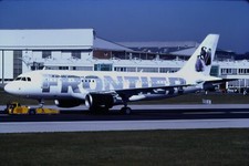 RA242_D-AVWL_FRONTIER AIRLINES_A319-111 - SLIDE ORIGINAL KODAK comprar usado  Enviando para Brazil