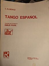 Guitarra Clásica Ricordi Albeniz E Pujol Tango Español Transcribir Partituras S1 segunda mano  Embacar hacia Mexico