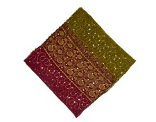 Cachecol vintage indiano para festa bordado com miçangas Georgette véu estola G comprar usado  Enviando para Brazil